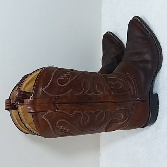 Tony Lama Mens Western Cowboy Boots - Picture 5 of 9